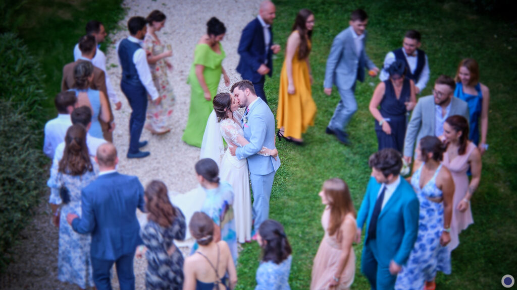 Photo de groupe de mariage : Laura et Matthieu.